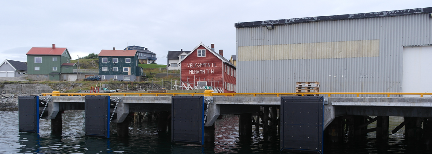Mehamn kai, bygget av Entreprenør T. Johansen AS